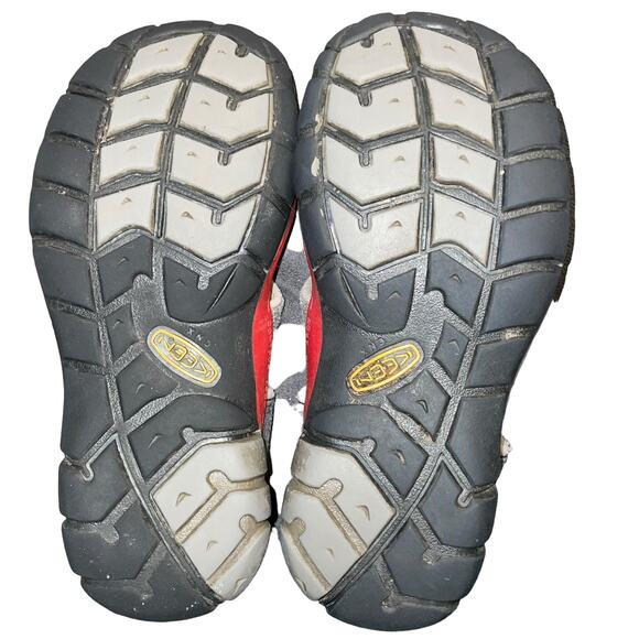 Keen Kid Sz 12 Sandals Seacamp II CNX Water Hook Loop Magnet Racing Red 1014123 - Picture 11 of 15